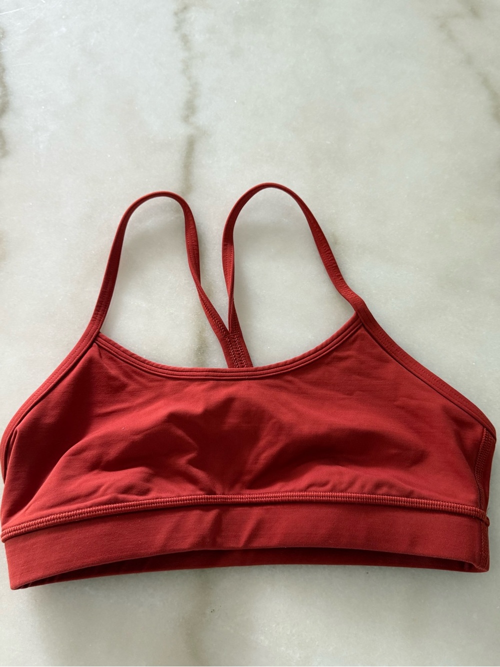 Lululemon small 4 Ribbed Strap Red Bralette - Women Intimates & Sleepwear